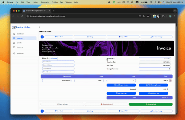 Invoice Maker